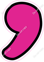 CUL 23.5" Individuals - Flat Hot Pink Apostrophe