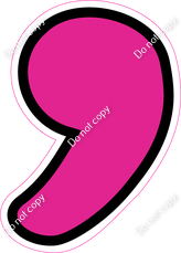 CUL 23.5" Individuals - Flat Hot Pink Apostrophe