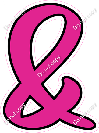 CUL 23.5" Individuals - Flat Hot Pink &