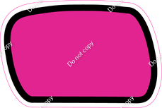 CUL 23.5" Individuals - Flat Hot Pink Dash