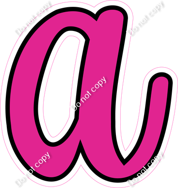 CUL 23.5" Individuals - Flat Hot Pink a