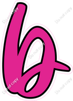 CUL 23.5" Individuals - Flat Hot Pink b