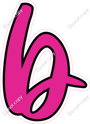 CUL 23.5" Individuals - Flat Hot Pink b