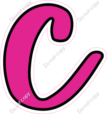 CUL 23.5" Individuals - Flat Hot Pink c