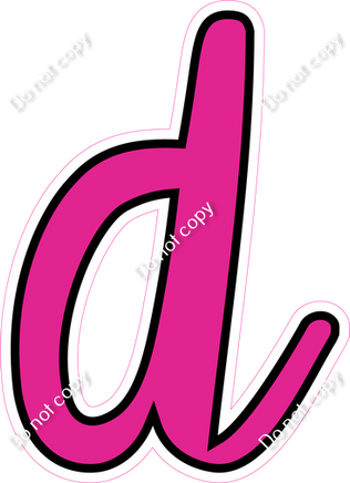 CUL 23.5" Individuals - Flat Hot Pink d