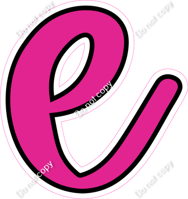 CUL 23.5" Individuals - Flat Hot Pink e