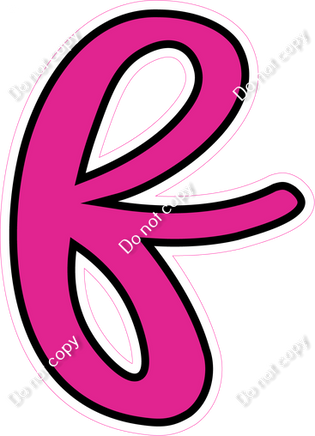 CUL 23.5" Individuals - Flat Hot Pink f