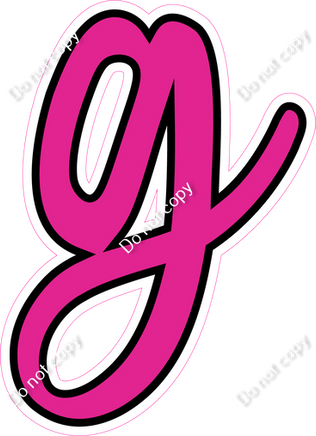 CUL 23.5" Individuals - Flat Hot Pink g