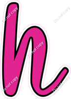 CUL 23.5" Individuals - Flat Hot Pink h