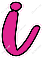 CUL 23.5" Individuals - Flat Hot Pink i