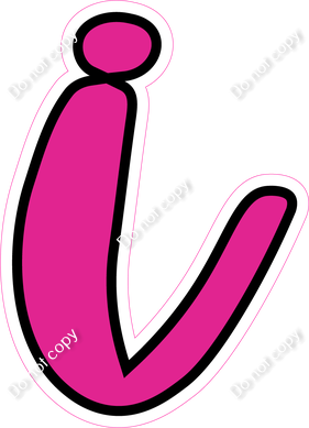 CUL 23.5" Individuals - Flat Hot Pink i