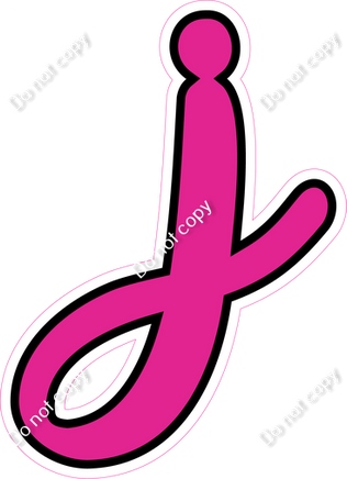 CUL 23.5" Individuals - Flat Hot Pink j
