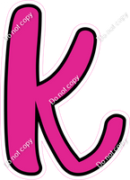 CUL 23.5" Individuals - Flat Hot Pink k