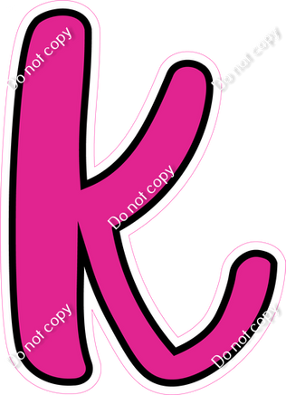 CUL 23.5" Individuals - Flat Hot Pink k