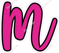 CUL 23.5" Individuals - Flat Hot Pink m