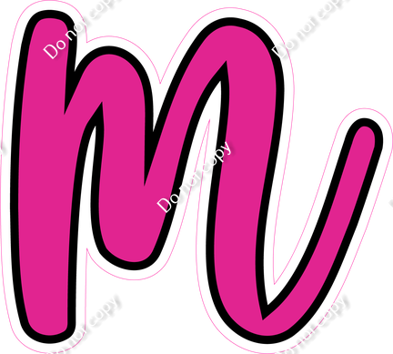 CUL 23.5" Individuals - Flat Hot Pink m