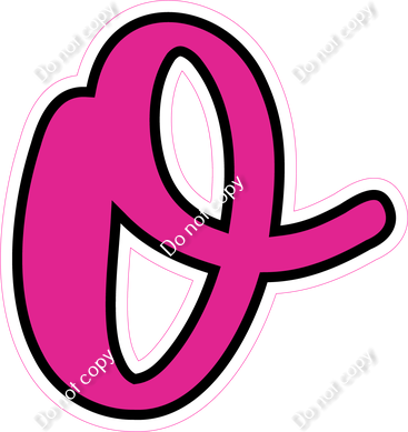 CUL 23.5" Individuals - Flat Hot Pink o