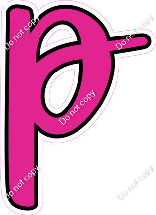 CUL 23.5" Individuals - Flat Hot Pink p