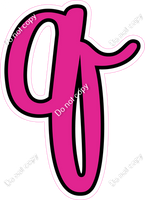 CUL 23.5" Individuals - Flat Hot Pink q