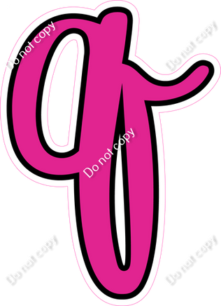 CUL 23.5" Individuals - Flat Hot Pink q