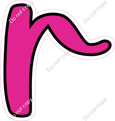 CUL 23.5" Individuals - Flat Hot Pink r