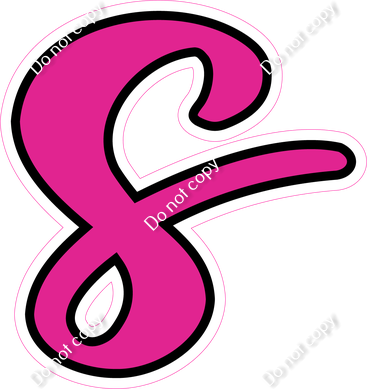 CUL 23.5" Individuals - Flat Hot Pink s