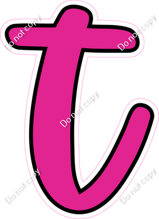 CUL 23.5" Individuals - Flat Hot Pink t