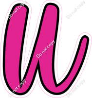 CUL 23.5" Individuals - Flat Hot Pink u