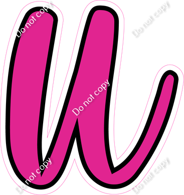 CUL 23.5" Individuals - Flat Hot Pink u