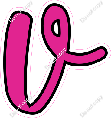 CUL 23.5" Individuals - Flat Hot Pink v