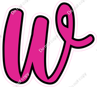 CUL 23.5" Individuals - Flat Hot Pink w