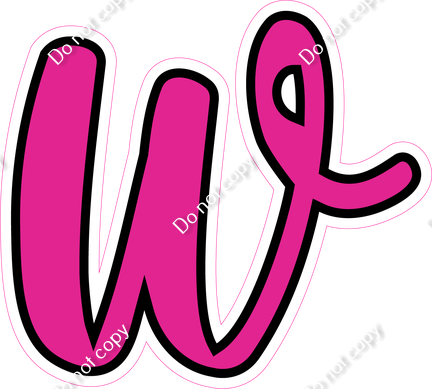 CUL 23.5" Individuals - Flat Hot Pink w