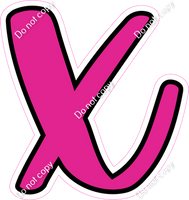 CUL 23.5" Individuals - Flat Hot Pink x