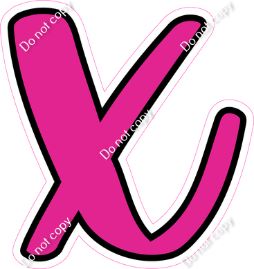 CUL 23.5" Individuals - Flat Hot Pink x