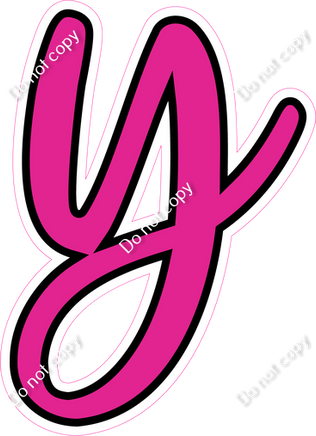 CUL 23.5" Individuals - Flat Hot Pink y