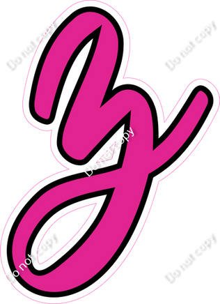 CUL 23.5" Individuals - Flat Hot Pink z