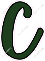 CUL 23.5" Individuals - Flat Hunter Green C