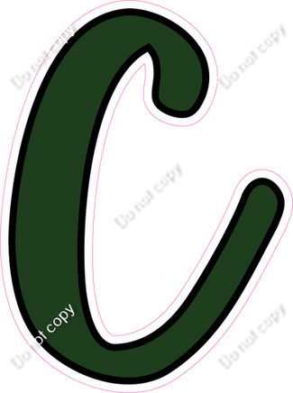 CUL 23.5" Individuals - Flat Hunter Green C