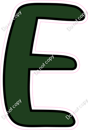 CUL 23.5" Individuals - Flat Hunter Green E