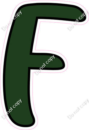 CUL 23.5" Individuals - Flat Hunter Green F