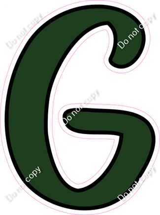 CUL 23.5" Individuals - Flat Hunter Green G