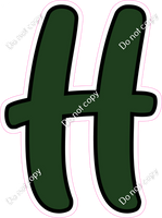 CUL 23.5" Individuals - Flat Hunter Green H