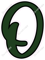 CUL 23.5" Individuals - Flat Hunter Green O