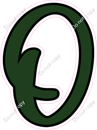 CUL 23.5" Individuals - Flat Hunter Green O