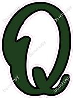 CUL 23.5" Individuals - Flat Hunter Green Q