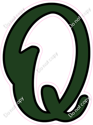 CUL 23.5" Individuals - Flat Hunter Green Q