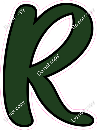 CUL 23.5" Individuals - Flat Hunter Green R