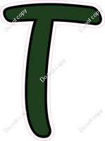 CUL 23.5" Individuals - Flat Hunter Green T