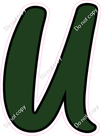 CUL 23.5" Individuals - Flat Hunter Green U