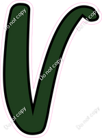 CUL 23.5" Individuals - Flat Hunter Green V